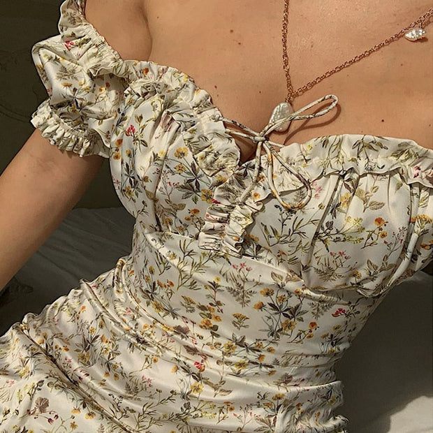 WW - Maxikleid mit puffärmel