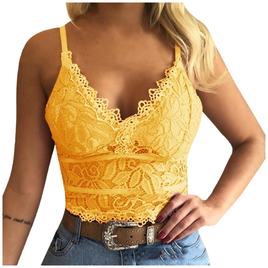 WW | Verführerisches Spitzen Bralette Crop Top