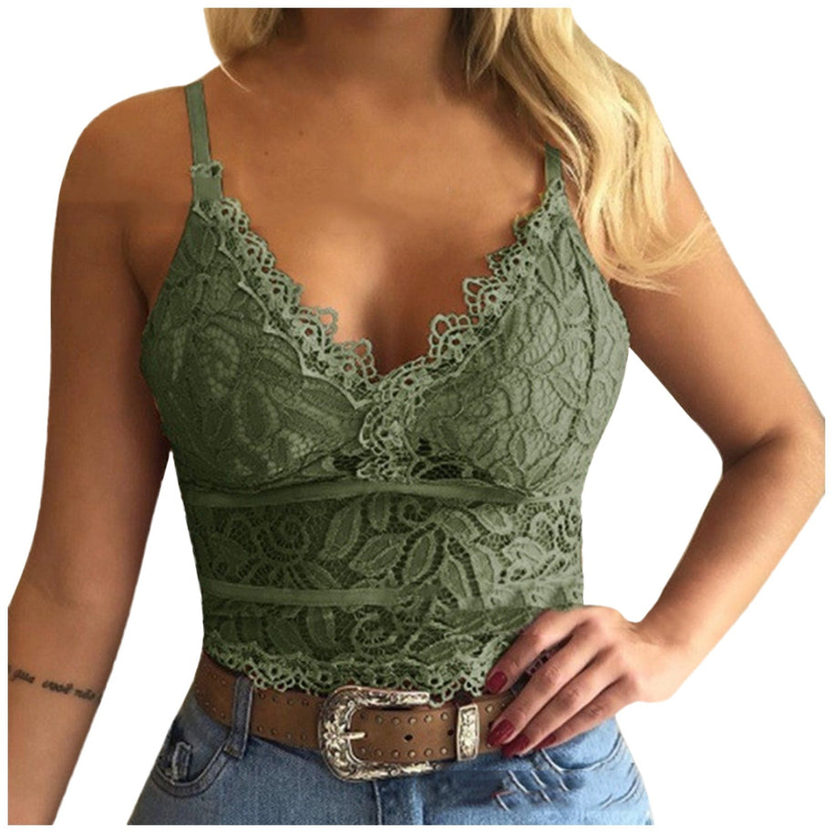WW | Verführerisches Spitzen Bralette Crop Top