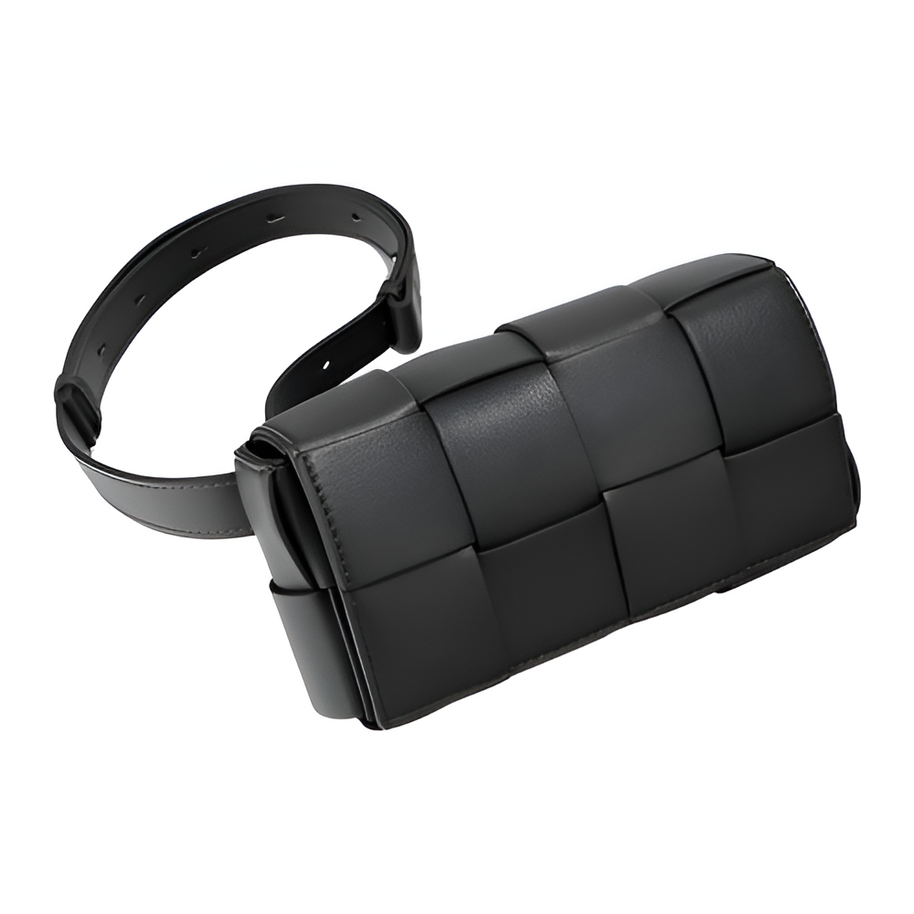 WW - Geblockte Umhängetasche Vegan Leder Damen | Geflochtene Tasche Frauen