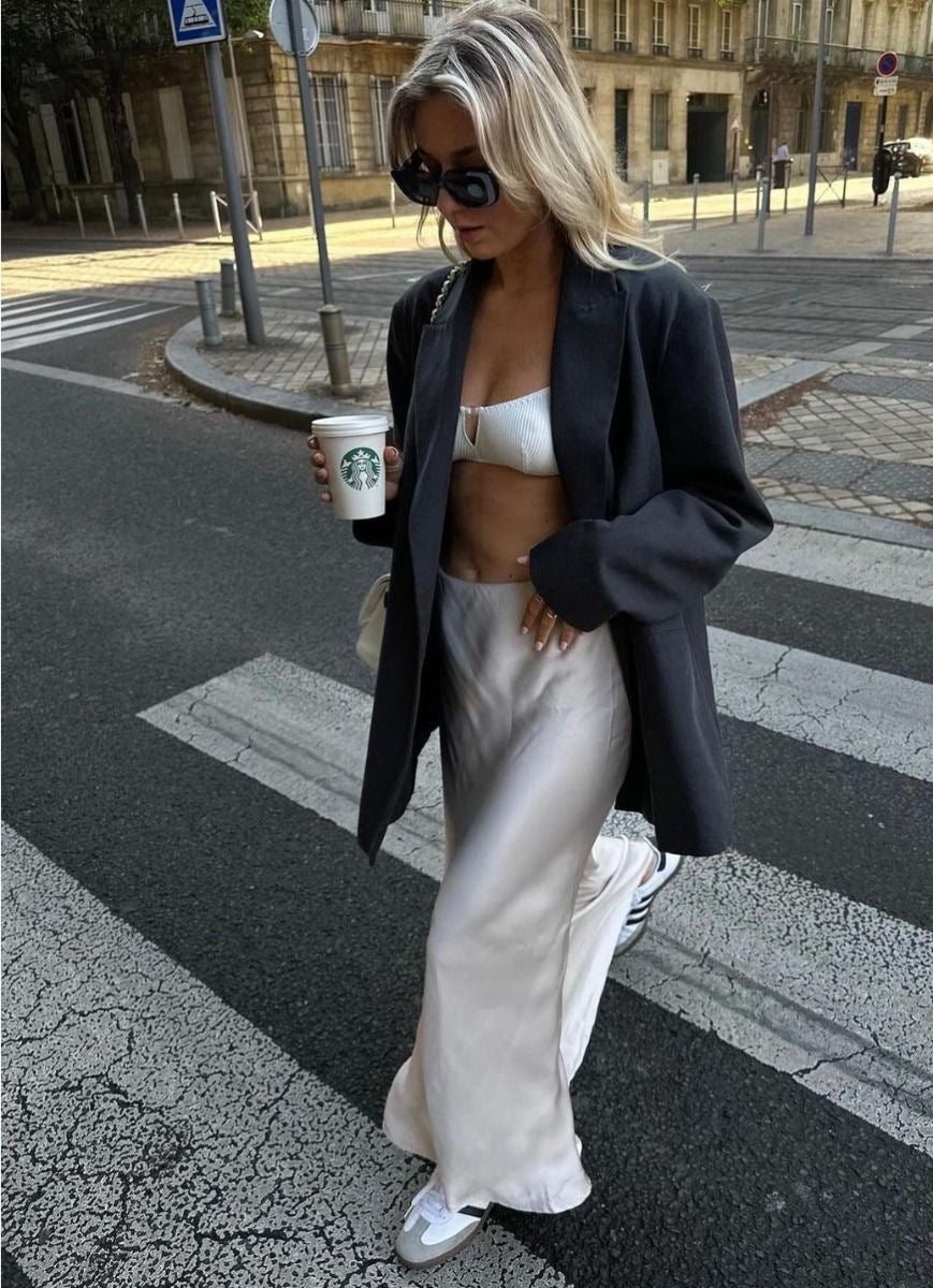 WW | Satin Maxirock Für Damen