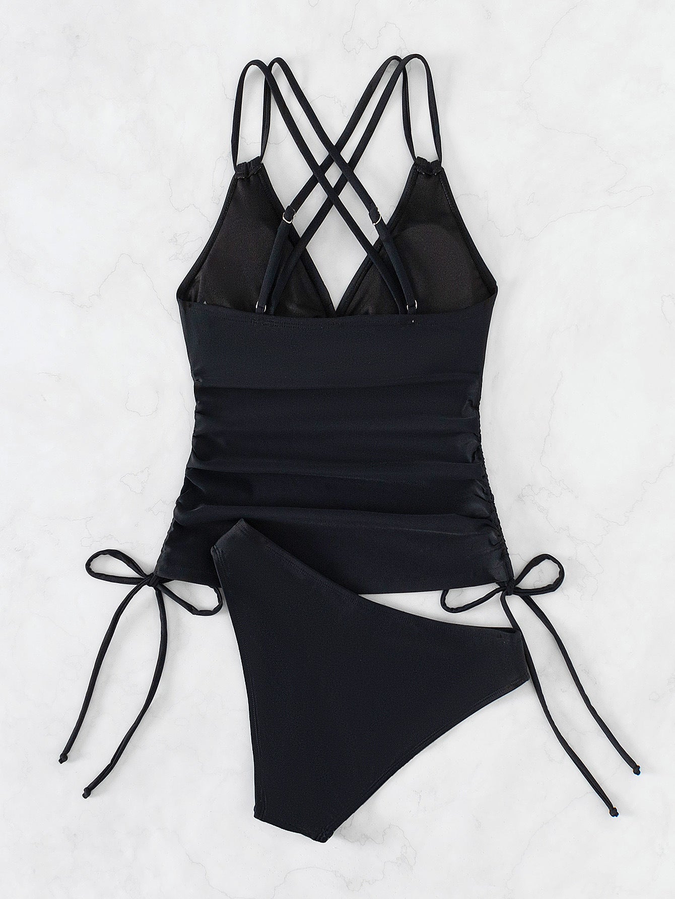 WW Tankini-Badeanzug mit überkreuzten Trägern