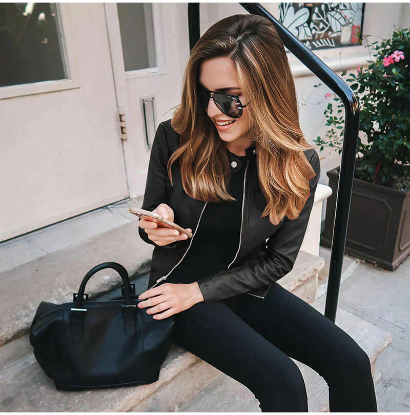 WW | Elegante Lederjacke Für Damen.