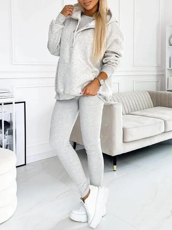 WW | Set Oversize Hoodie Leggings Loungewear Set Damenbekleidung