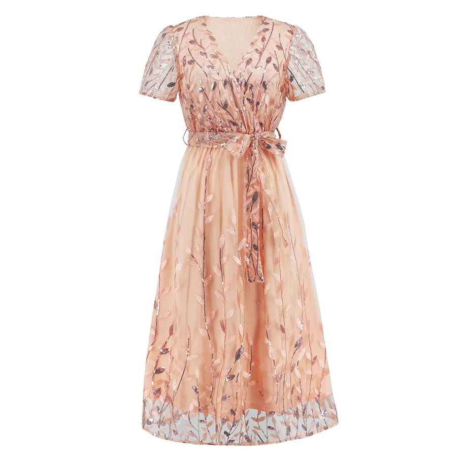 WW - Midikleid mit Pailletten
