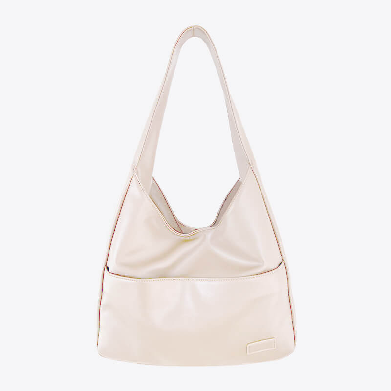 Hobo-Umhängetasche aus Kunstleder Kuriertasche