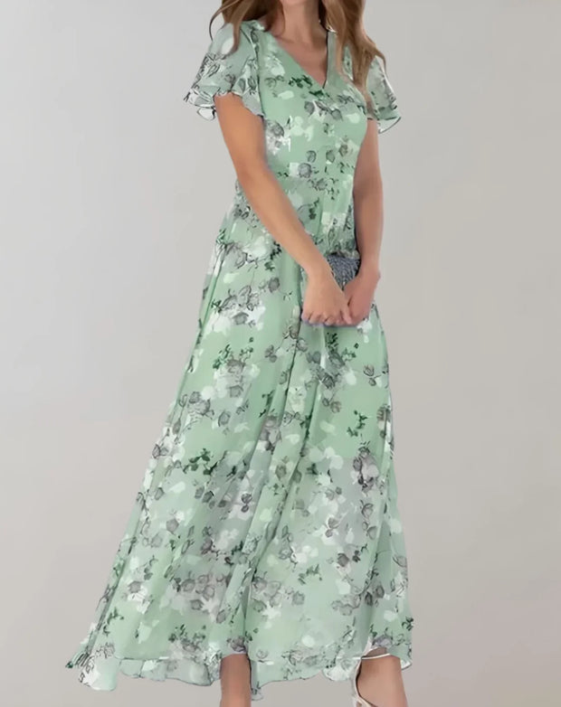 WW | Chiffonkleid mit Blumenmuster