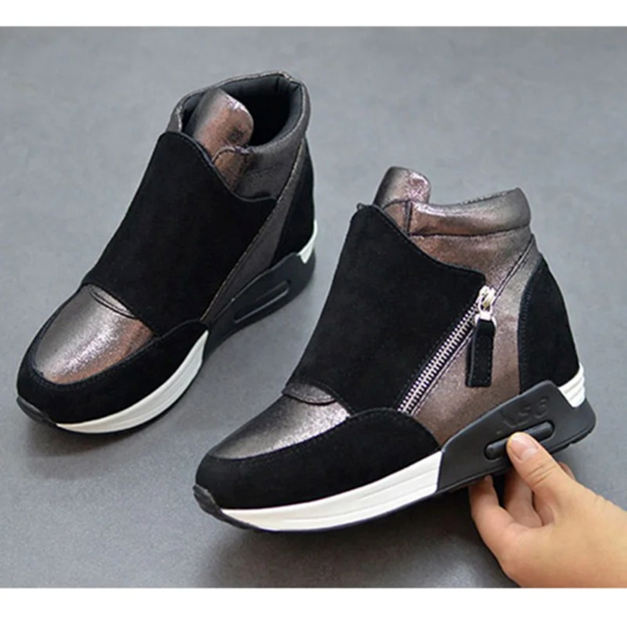 WW | Reißverschluss Schuhe Mit Keilabsatz