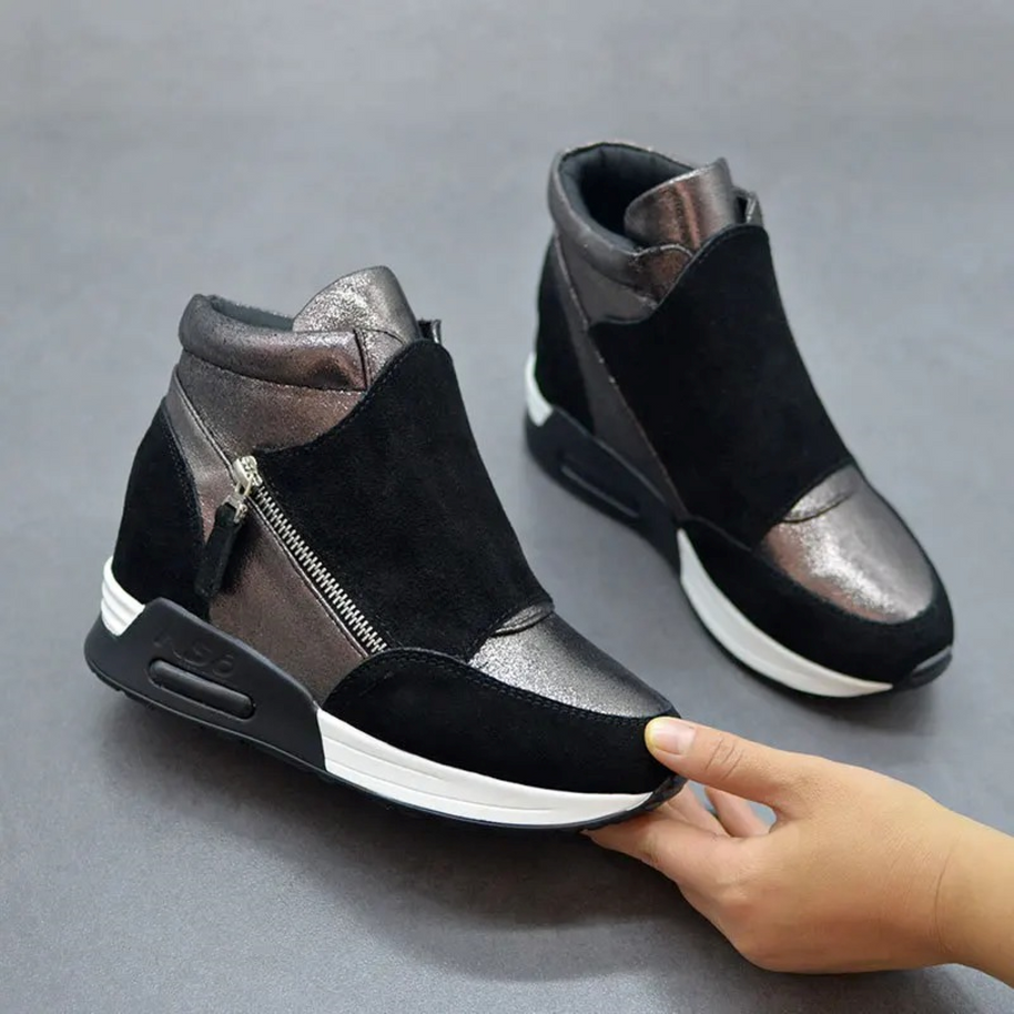 WW | Reißverschluss Schuhe Mit Keilabsatz