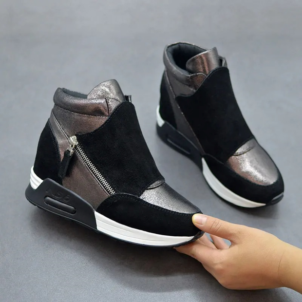 WW | Reißverschluss Schuhe Mit Keilabsatz