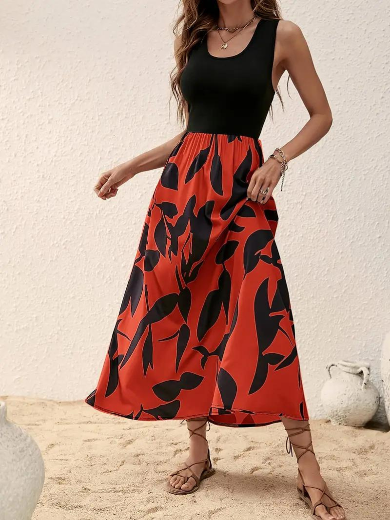 WW | Ärmelloses Boho Maxikleid