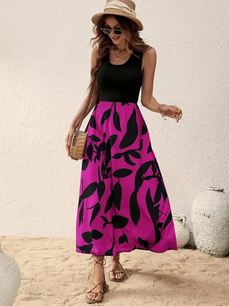 WW | Ärmelloses Boho Maxikleid