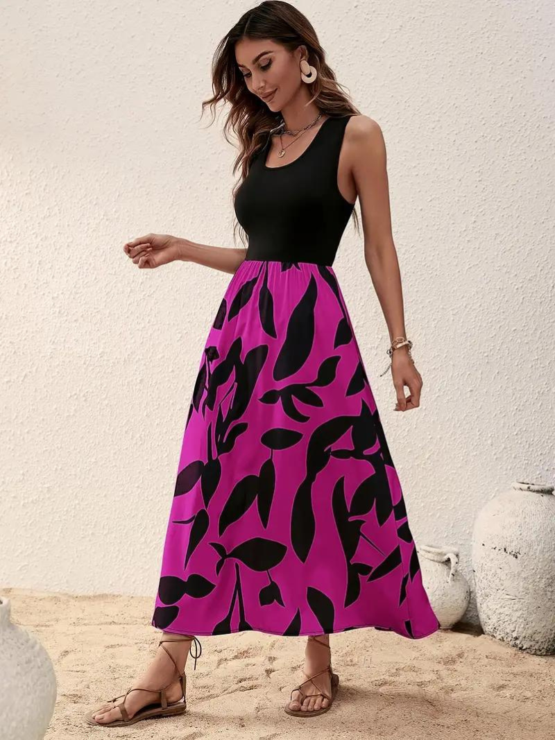 WW | Ärmelloses Boho Maxikleid