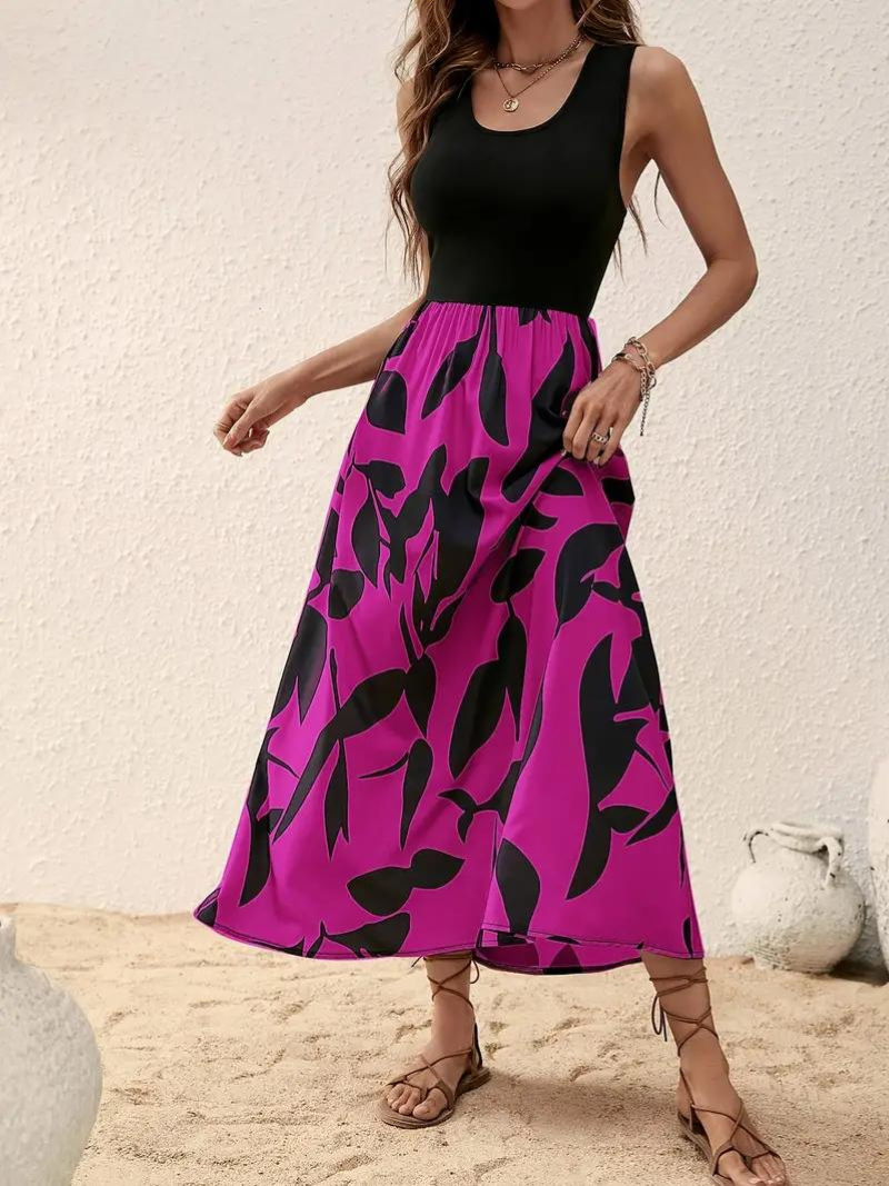 WW | Ärmelloses Boho Maxikleid