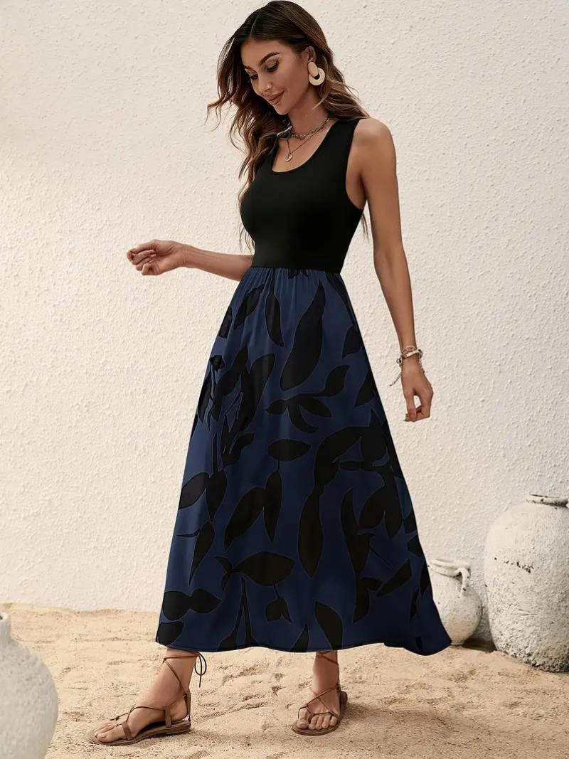 WW | Ärmelloses Boho Maxikleid