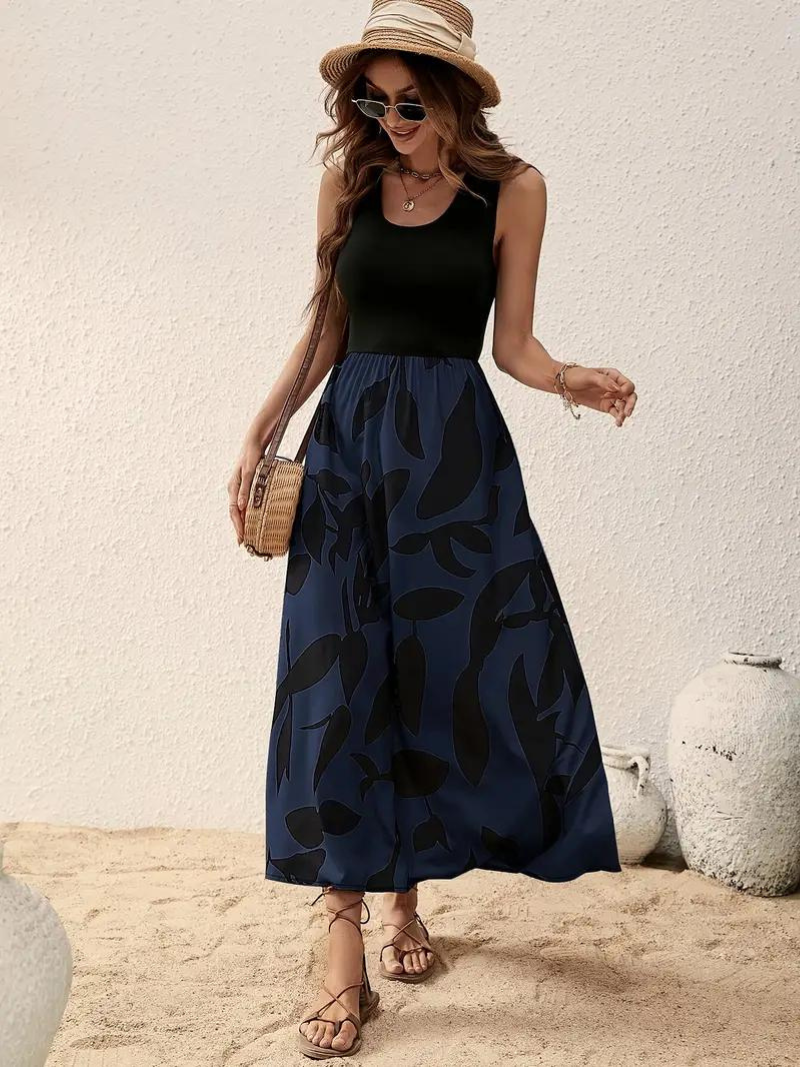 WW | Ärmelloses Boho Maxikleid