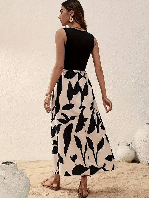 WW | Ärmelloses Boho Maxikleid