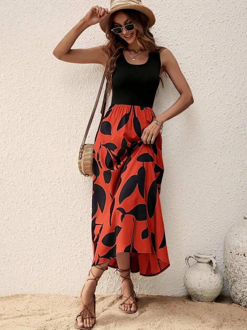 WW | Ärmelloses Boho Maxikleid