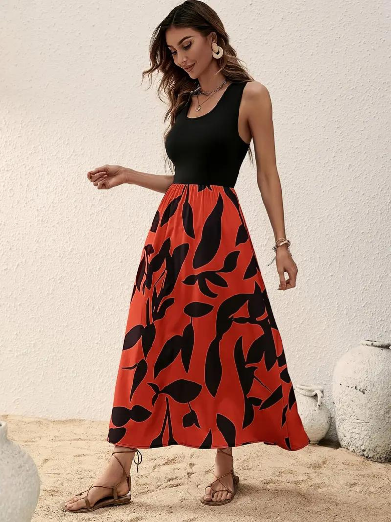 WW | Ärmelloses Boho Maxikleid