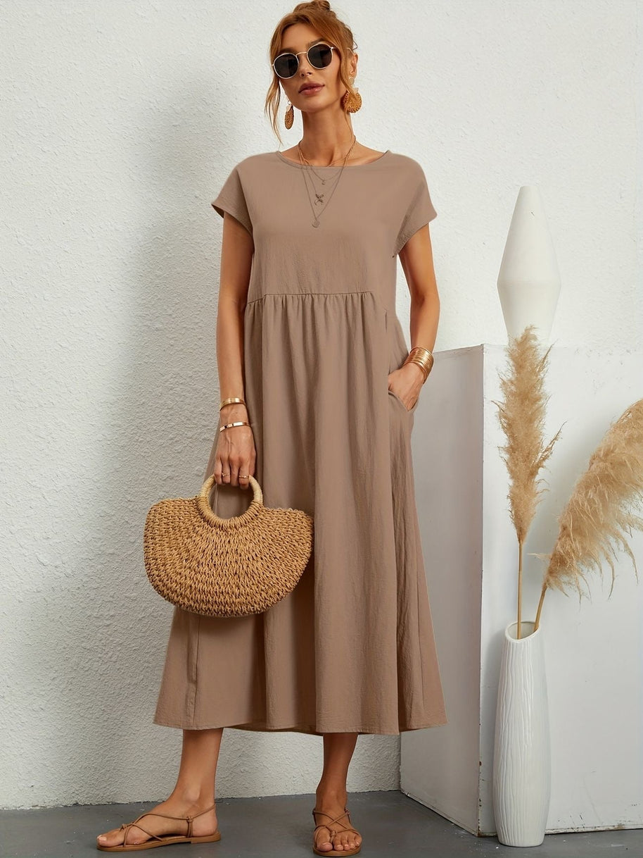 Camille | Kleid mit Rundhalsausschnitt