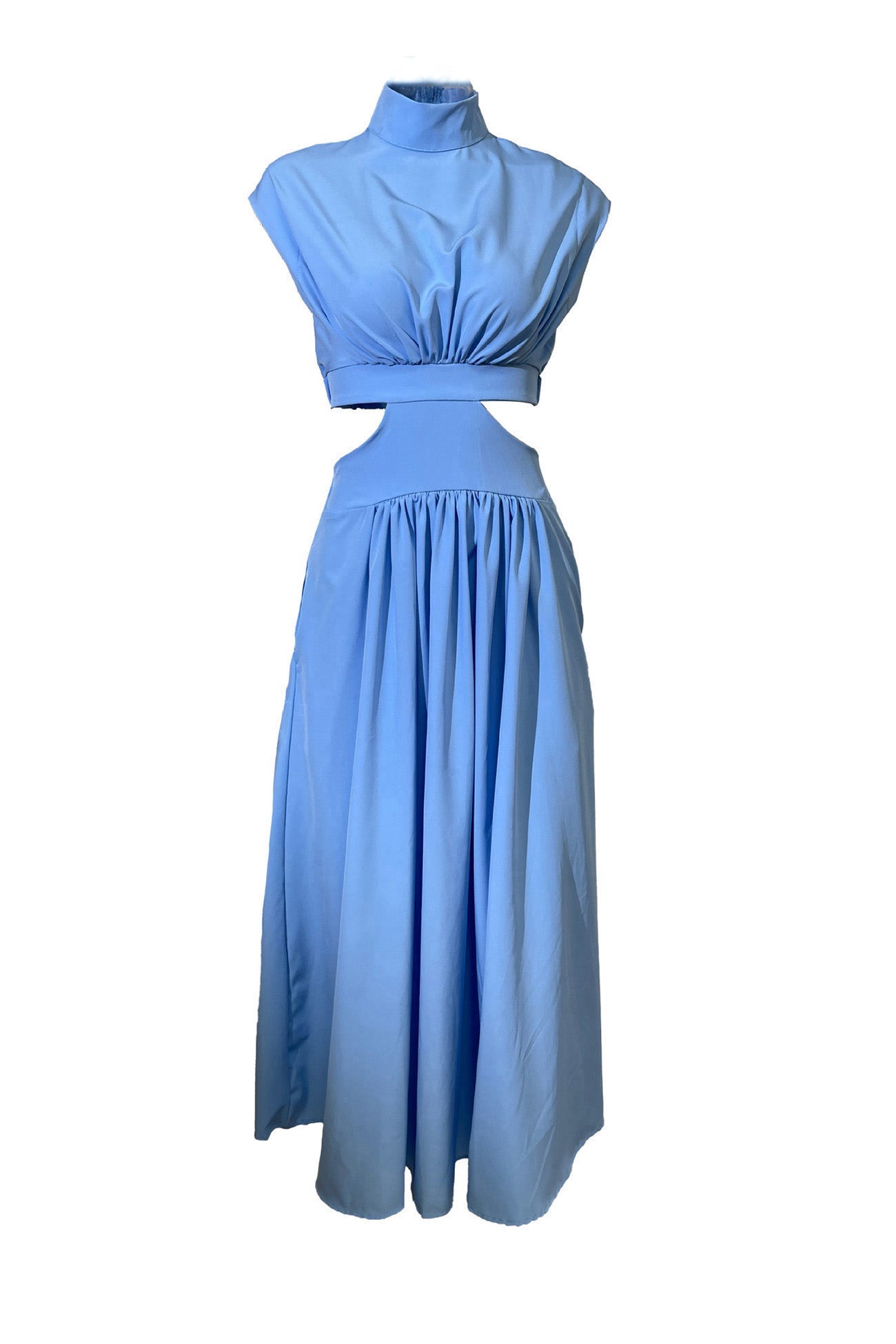 WW | Mock Neck Cutout Midi Kleid