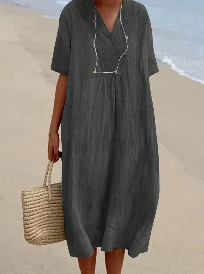 WW | Sommerkleid Aus Baumwolle Und Leinen