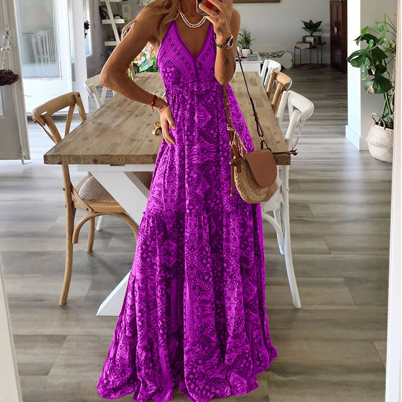 WW | Boho Ärmelloses Kleid