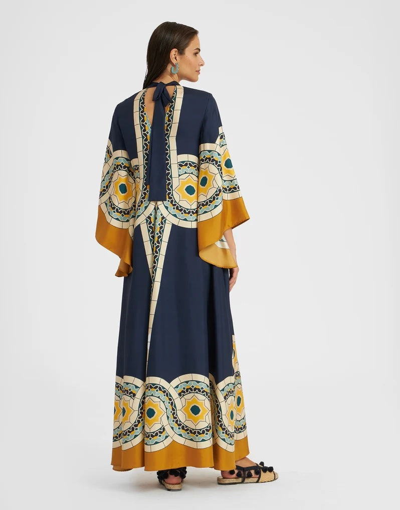 WW | Bedrucktes Dreiviertelarmkleid