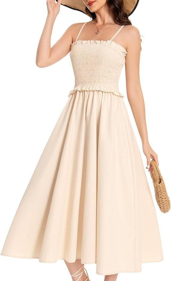 Damen elastisches Maxikleid mit Rüschendetails und geschmeidigem Material WW