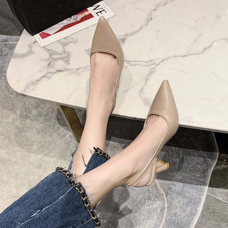 Damen Slingback-Pumps mit elegantem spitzem Design und komfortablem Absatz W&W
