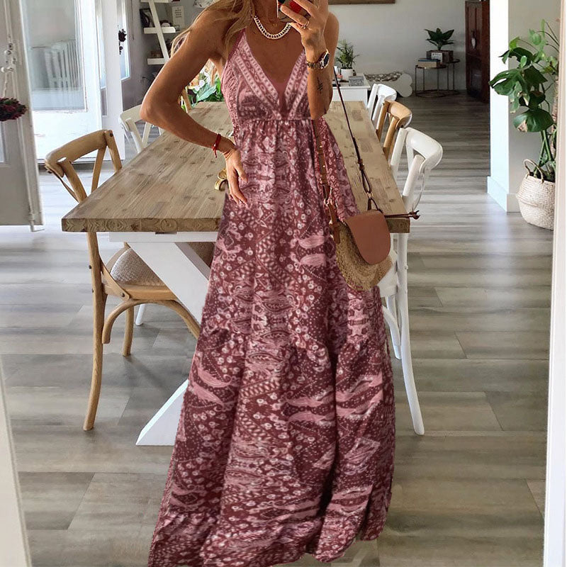 WW | Boho Ärmelloses Kleid
