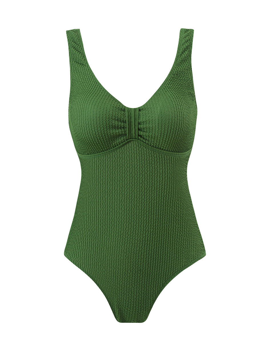 Damen Badeanzug mit strukturiertem Design WW