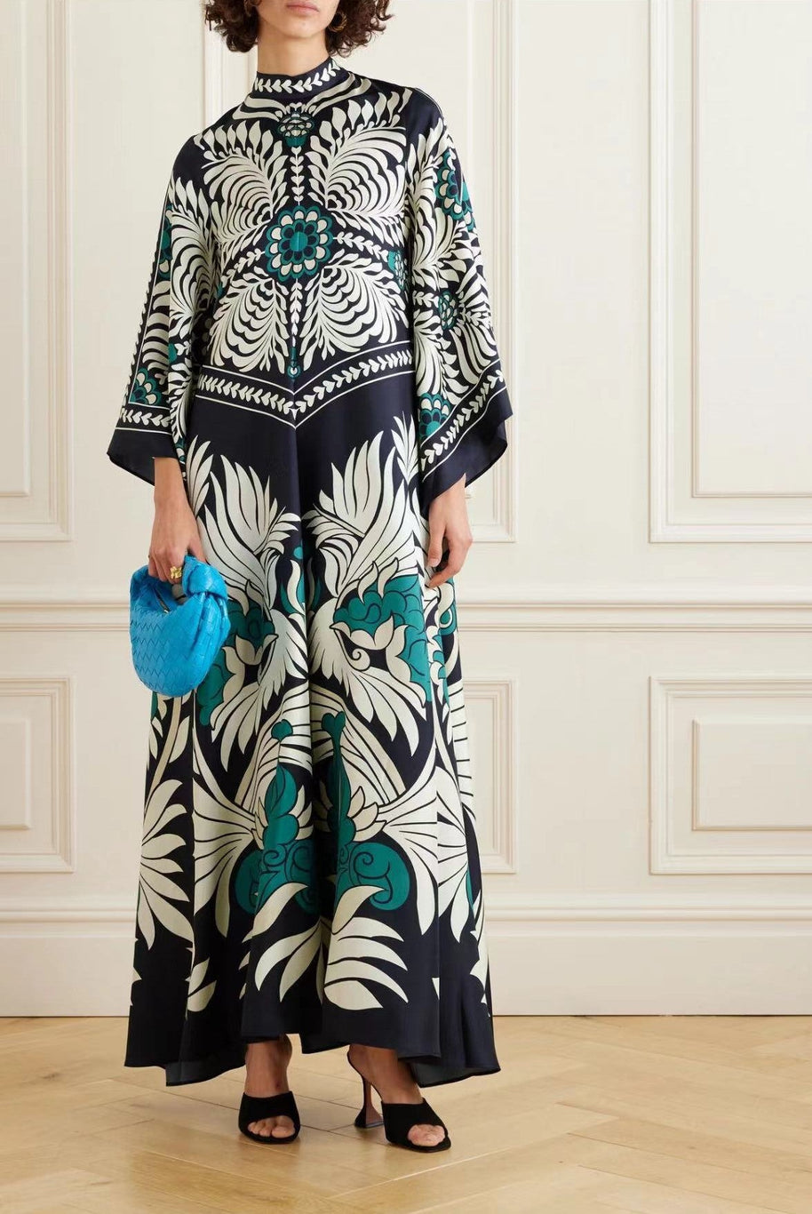 WW | Bedrucktes Dreiviertelarmkleid