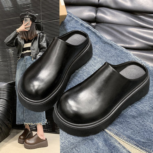 Damen stilvolle Clogs mit hohem Plateau und rutschfester Sohle W&W