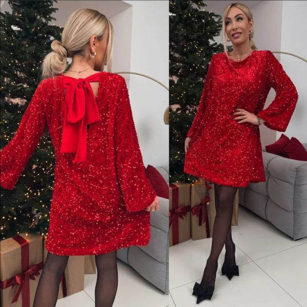 WW | Pailletten-Fliege-Kleid
