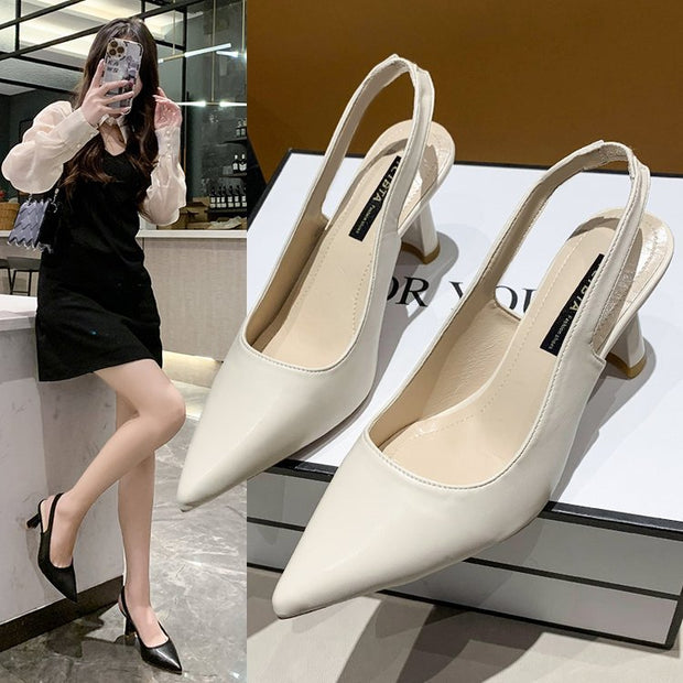Damen Slingback-Pumps mit elegantem spitzem Design und komfortablem Absatz W&W