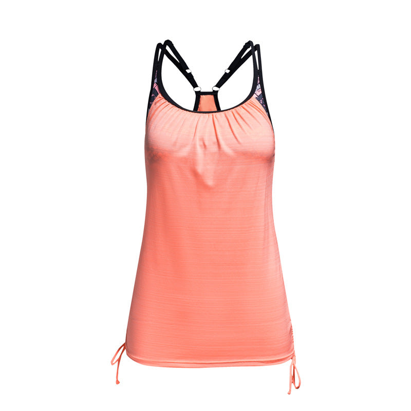 Damen Tankini-Top mit verstellbaren Trägern und modischem Rückendetail WW