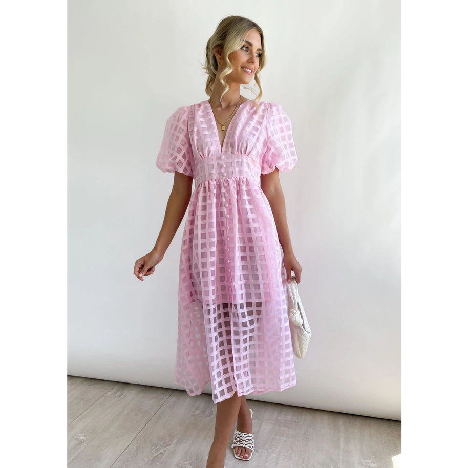 WW | Midikleid mit Puffärmeln