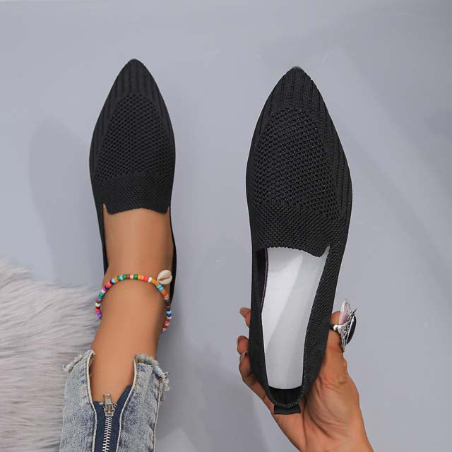 WW | Mesh-Schuhe Mit Spitzer Spitze