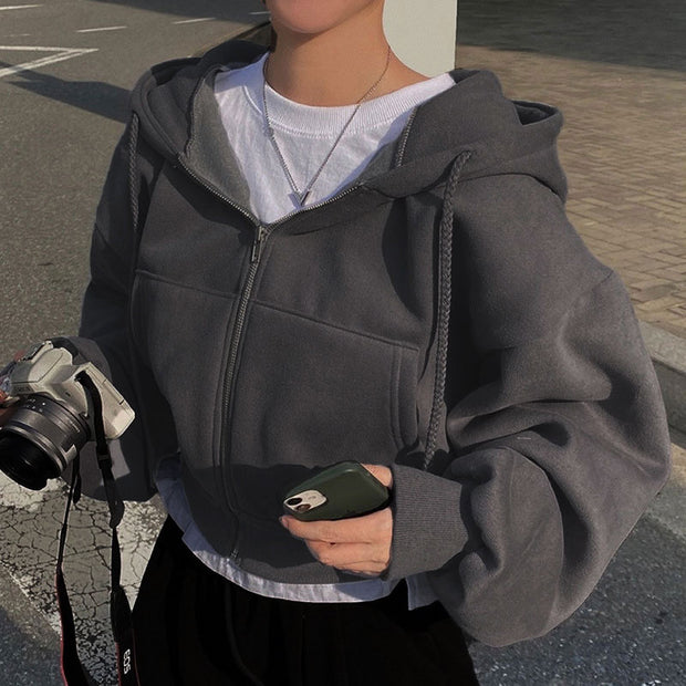 Damen Kapuzenpullover mit oversized Schnitt und praktischen Taschen WW