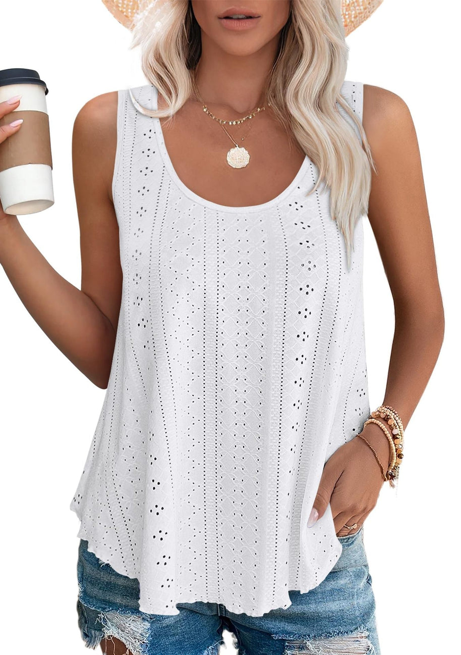 WW | Rundhalsausschnitt Locker Ärmellos Tanktop