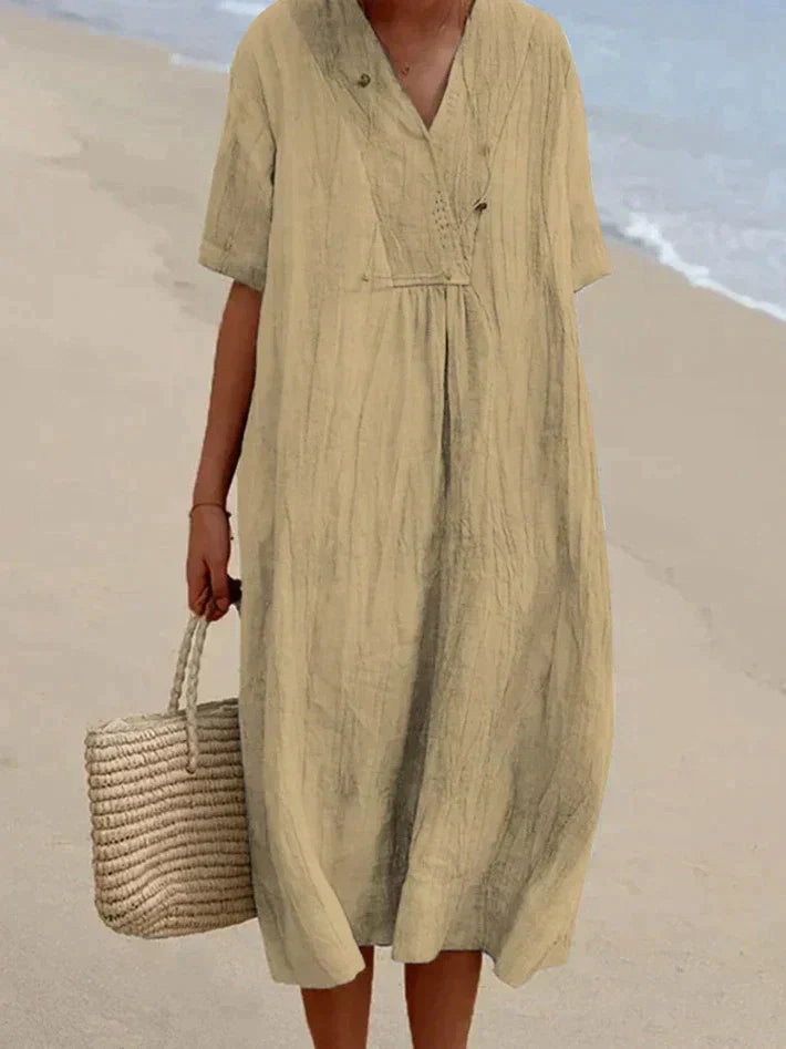 WW | Sommerkleid Aus Baumwolle Und Leinen