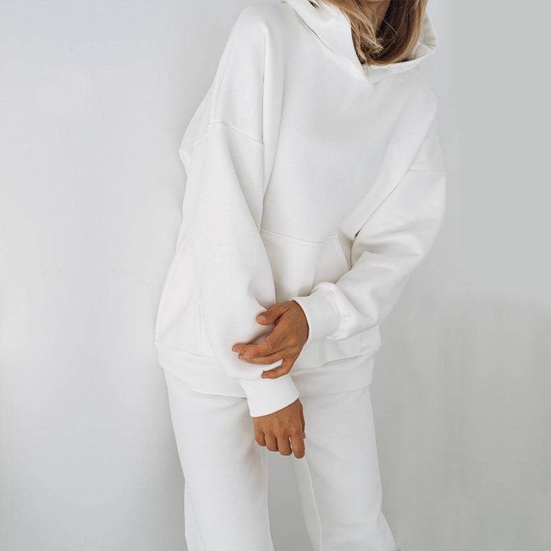 Damen sportliches Fleece-Set mit hohem Kragen WW