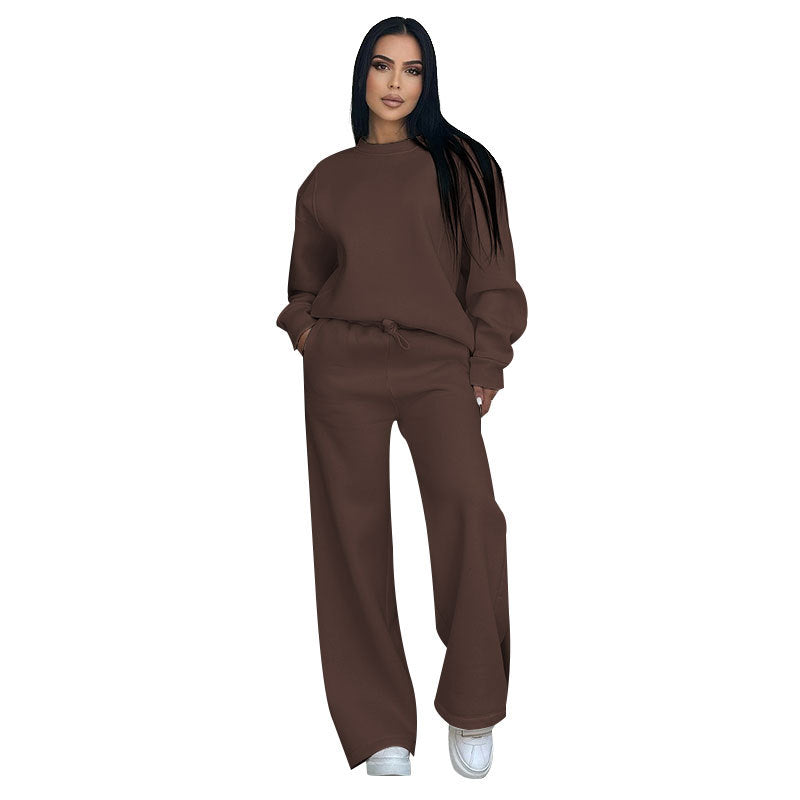 Damen Sport-Fleece-Set mit hochwertigem Reißverschluss und praktischem Taschen WW