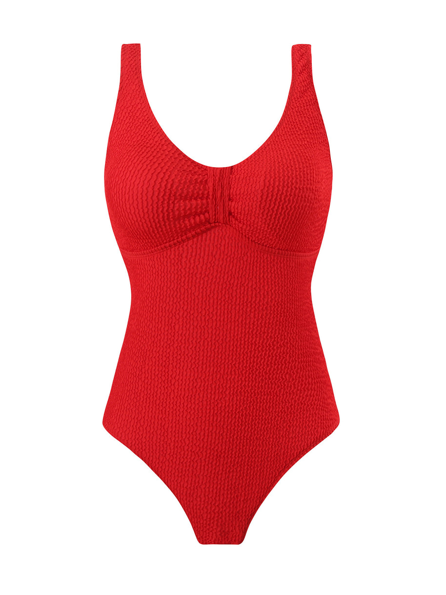 Damen Badeanzug mit strukturiertem Design WW