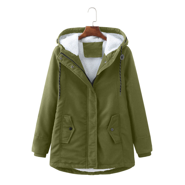 WW | Lässige Winterjacke mit Pelzfutter für Damen