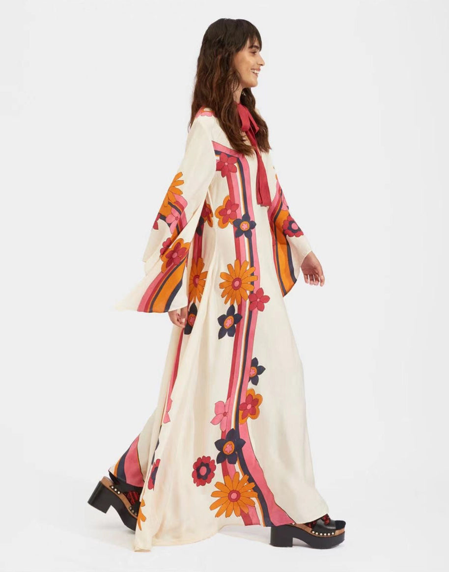 WW | Bedrucktes Dreiviertelarmkleid