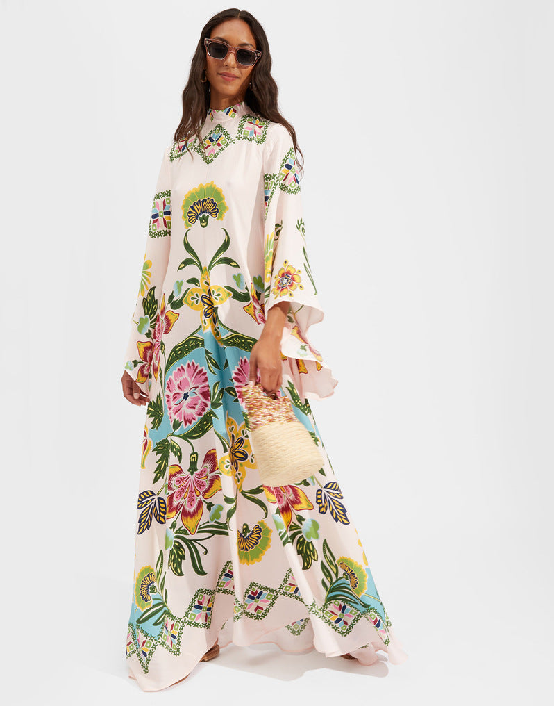 WW | Bedrucktes Dreiviertelarmkleid