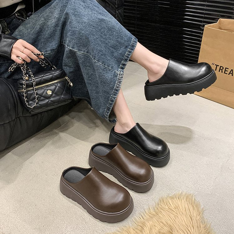 Damen stilvolle Clogs mit hohem Plateau und rutschfester Sohle W&W