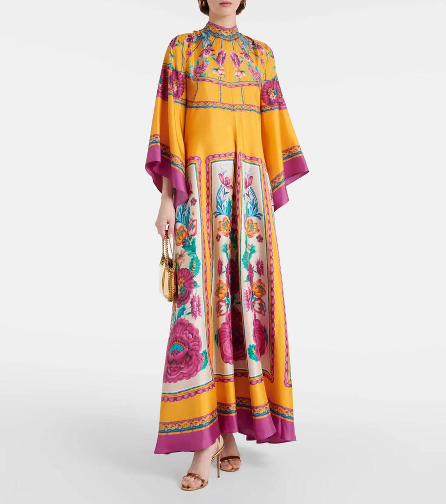 WW | Bedrucktes Dreiviertelarmkleid